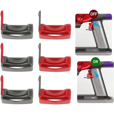 Convient pour les accessoires d'aspirateur Dyson V7 V8 V10 V11, bouton de verrouillage, boucle de fixation (1/3)