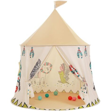 Tente de Jeu pour Enfants,Tente Pop-up,Spielzelt für Kinder, Pop-up Kinderspielzelt, Tipi, Prinzessin Prinz Schlosszelt