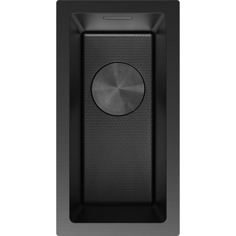 Mexen Trixo 1-Komponenten-Edelstahlspüle 230 x 440 mm, schwarz HC - 6411221000-70HC (1/5)