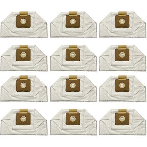 Lot de 12 sacs à poussière pour aspirateur Kärcher VC2 - Pièces de rechange - Sacs à poussière non tissés avec filtre (1/5)