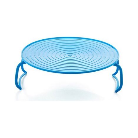 Rejilla de vapor redonda, rejilla de vapor de doble capa, soporte de bandeja de cocción de plástico con pata plegable para platos de horno microondas, bandeja de vapor.