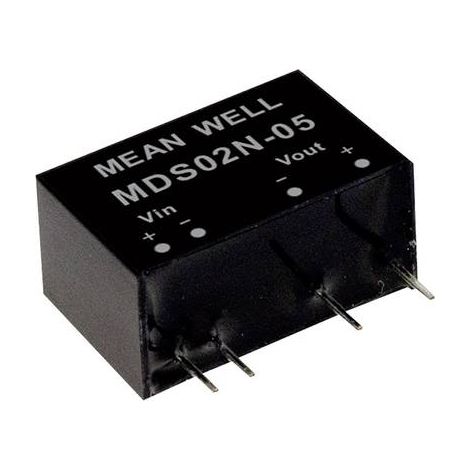 MODULE CONVERTISSEUR CC/CC MEAN WELL MDS02L-05 NBR. DE SORTIES: 1 X 400 MA 2 W 1 PC(S)