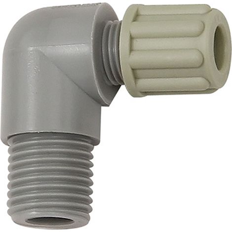 Riegler Winkel-Einschraubverschraubung G 1/4 a., für Schlauch 9/12 mm, PA (1/3)