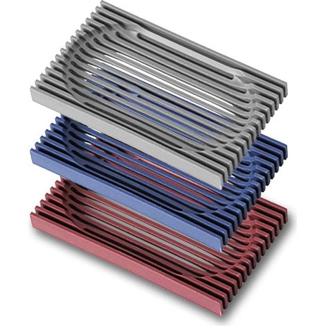 Porte-savon - Grille de drainage intégrée - Double face - Antidérapant - 3 pièces (1/5)