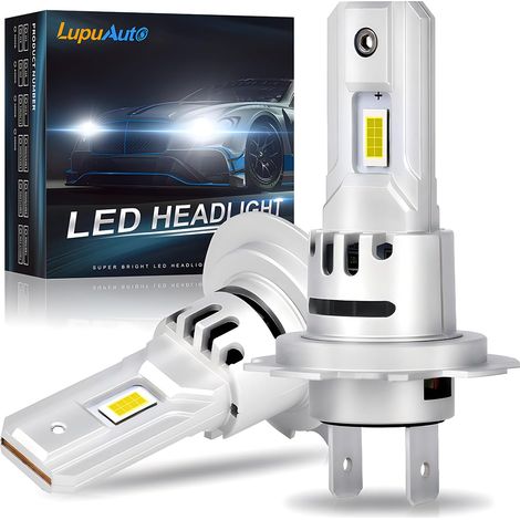 H7 LED Bulbs 80W 20000LM 6000K White 12000RPM Cooling Fan 2 PCS (1/5)
