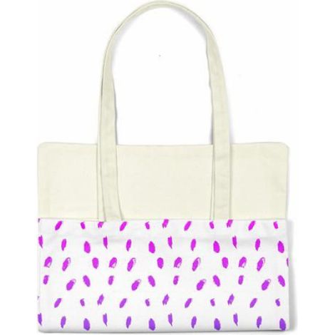 Sac Shopping - Coton - 48 x 55 cm - Anse 30 cm - Réutilisable Pliable - 1 Pièce (1/4)