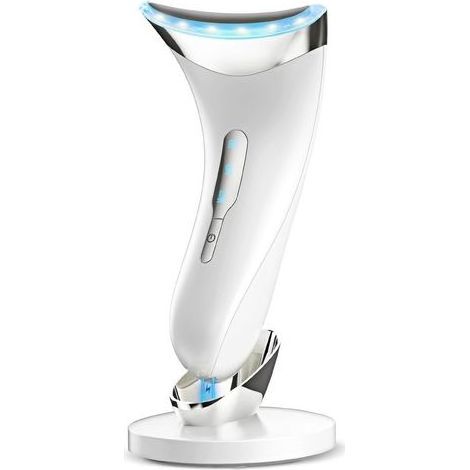Appareil Massage Visage Anti Rides: Masseur Facial Double Menton de Beauté Electrique avec Lifting EMS Massage Thermique à 45℃ - 3 Modes LED Appareil de Beauté - Raffermissement du Visage et du Cou (1/5)