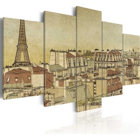 Quadro - La Parigi dei secoli passati - 200x100 (1/4)