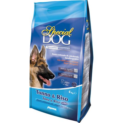 CROCCHETTE PER CANI 'SPECIAL DOG' tonno e riso - kg 4 - MONGE