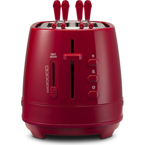 Tostapane De Longhi CTLAP2203.R 2 Fette Rosso 550 W (1/5)