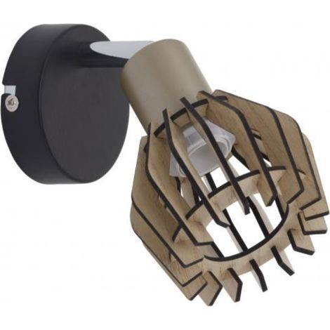 BRILONER- 1 LAMPADA METALLO/LEGNO E14-5,5W- IP20