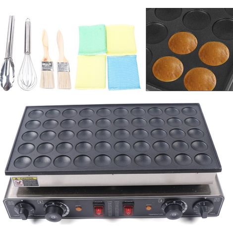 Waffeleisen 50–300 °C Crêpes-Maschine mit 50 Löchern für runde Mini-Crêpes, 220 V (1/5)
