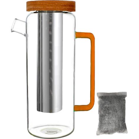 Carafe Filtrante En Verre Au Charbon Actif -1,5 L (1/5)