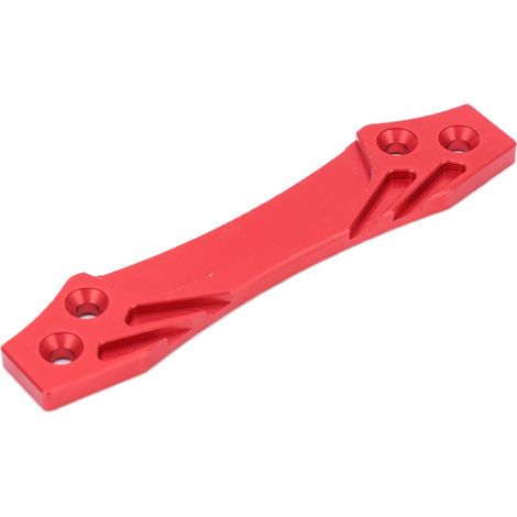 Pièces de direction améliorées en métal, coupelles d'amortisseur avant et arrière en alliage d'aluminium, biellette de direction pour voiture RC Tamiya 1/10 (rouge) (1/5)