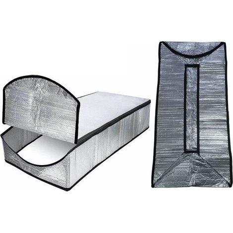 Kit di isolamento per porta della soffitta, rivestimento termoriflettente per scale, barriera termica per scale della soffitta, rivestimento isolante facile da installare (1/5)