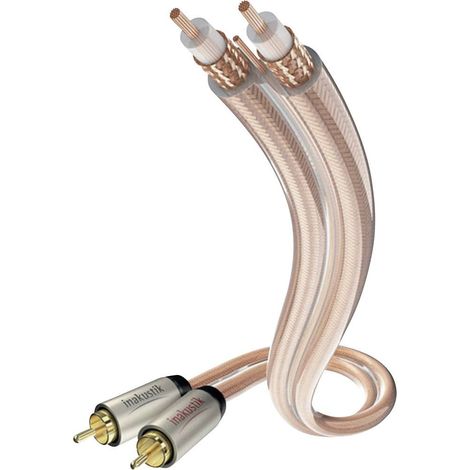 Inakustik 00304107 cable de audio 0.75 m RCA Transparent