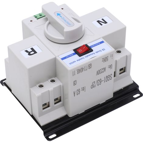2P 63A 230V Dual-Power-Automatik-Umschalter für Haushalt und Industrie, Not-Umschalter (1/5)