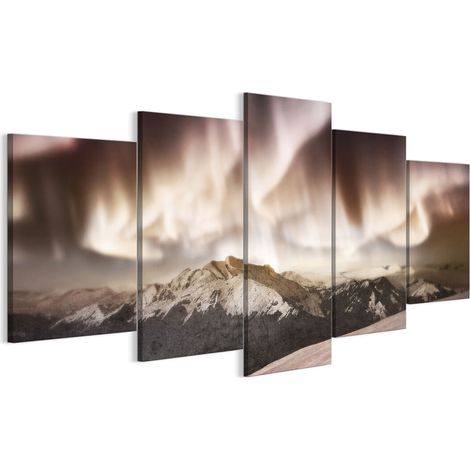 Quadro su tela italiana 100 x 50 cm pentattico - stile classico - natura Quadro su tela italiana 150 x 75 cm pentattico - stile classico - natura (1/5)