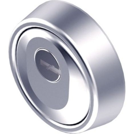 Escudo Cilindro Ø 65X24/17Mm Hoplon Acero Mac.Carbonitru Cr/ (1/2)