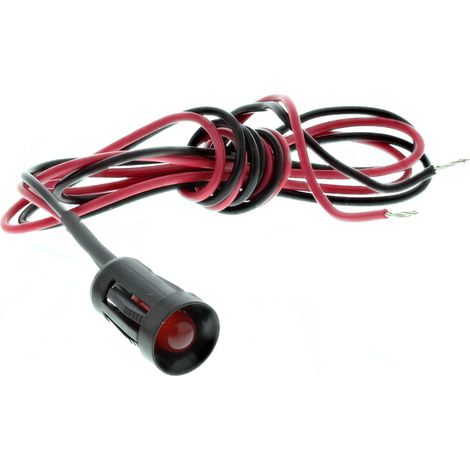 Voyant LED lumineux Rouge RS PRO, dia. 8mm, 2V c.c. ( Prix pour 1 )