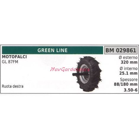 Rueda derecha GREEN LINE motofalci GL 87MF 026861