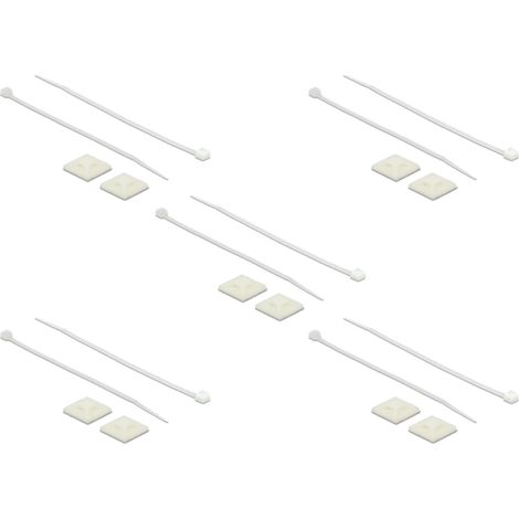 Befestigungssockel 25 x 25mm avec Kabelbinder L 150 x B 3,6mm Länge: 150 mm