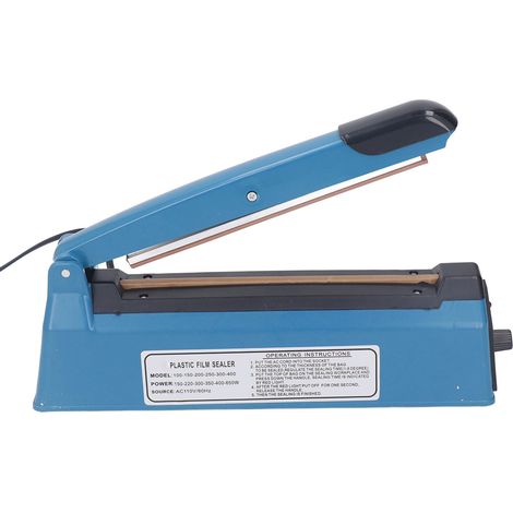 Scelleuse thermique manuelle 200 sacs plastiques de 2 mm, presse à chaud, prise US 110 V (1/5)