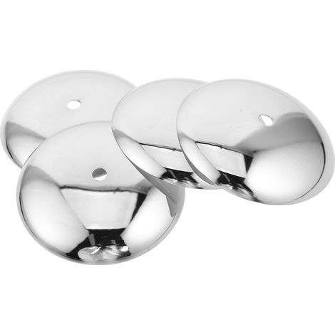 Cache Plafonnier Trou Unique 1cm 4 Pièces Rond en Métal Argenté 12x12x1,7 Cm Installation Rapide et Remplacement Facile pour Lampe à Suspendre pour Projets DIY D'éclairage (1/5)