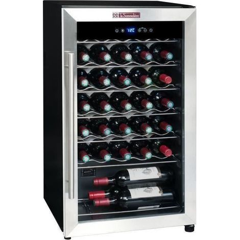 Cave à vin de service 34 bouteilles – Système de froid brassé – Panneau de contrôle digital – Design compact et élégant – La Sommeliere (1/4)
