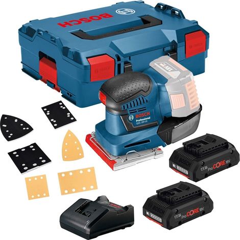 Bosch GSS18V-10 18v Multi Base Orbital Detail Sander +3 Plates 2 x 4ah Procore (1/5)