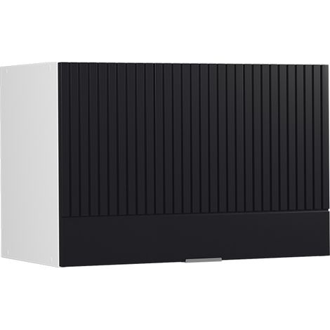 Pensile da cucina Fame-Line, Nero rigato, 60 cm Piatto, Vicco