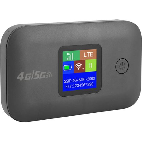 4G LTE Mobiler Router – 10 Geräte – ABS – Tragbarer WLAN-Hotspot – Für Zuhause, Büro und unterwegs – 3000 mAh Akku (1/5)