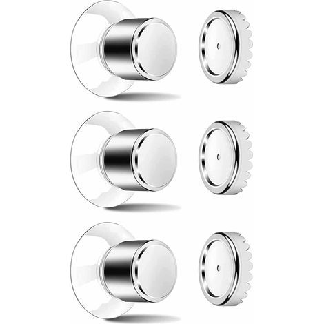 Un ensemble de 3 porte-savons magnétiques - ventouses puissantes, aucun perçage nécessaire aimants en acier inoxydable. (1/5)