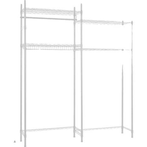 Mueble de almacenamiento para colocar sobre la lavadora y la secadora, estantes ajustables, estructura metálica resistente, 2 filas, 4 estantes, blanco. (1/2)