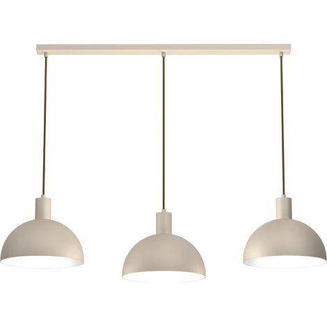 Suspension barre Handa crème/or 114 cm 3xE27 Luminex