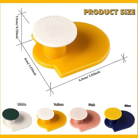 Selbstklebende Wandhaken, 4er-Pack, wasserfest, geometrische Formen, robuste Wandhaken von Bdliv (1/4)
