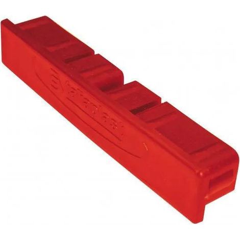 Taliaplast Kunststoff-Endstück Aluminium Regel rot 100x18mm