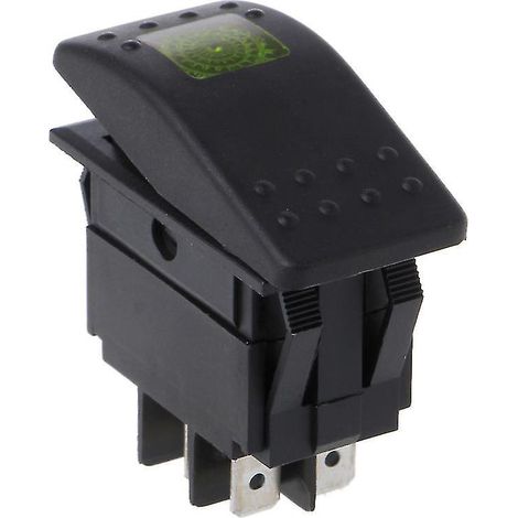 Interrupteur à bascule étanche 12 V pour voiture, bateau ou autre, avec voyant LED, 4 broches
