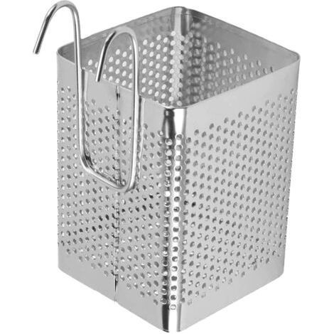 Porte-couverts en acier inoxydable (creux), porte-couverts en acier inoxydable avec ventilation, porte-baguettes suspendu, égouttoir de cuisine, support de rangement pour fourchettes et cuillères, 1 p (1/5)