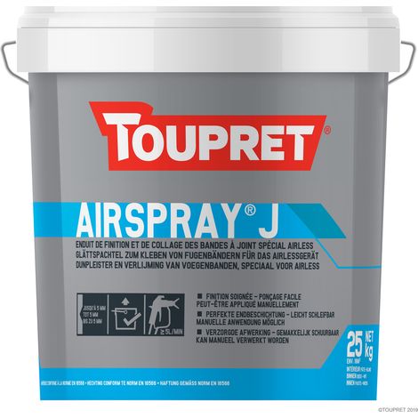 Airspray J Enduit Finition Enduit Polyvalent Finition Et Collage Bandes - Toupret