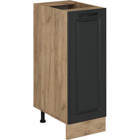 Armadio cucina dispensa alto R-Line, Antracite casa di campagna, 30 cm senza piano di lavoro, Vicco