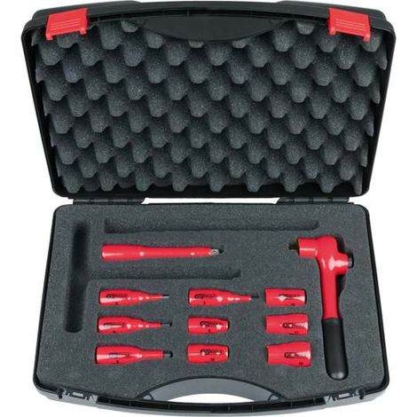 KS Tools 3/8" Steckschlüssel-Satz mit isolierten Werkzeugen, 11-tlg - 117.1889 (1/2)