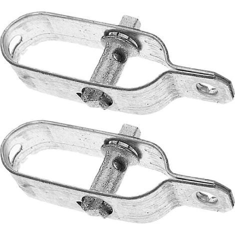 Set mit 2 Drahtspannern für Gartenzäune, Ratschen-Drahtspanner, robuste Stahl-Drahtspanner - Silver3 (1/4)