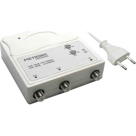 AMPLIFICATORE INTERNO 1 IN/2 OUT 1 ingresso UHF/VHF - 2 usci (1/5)