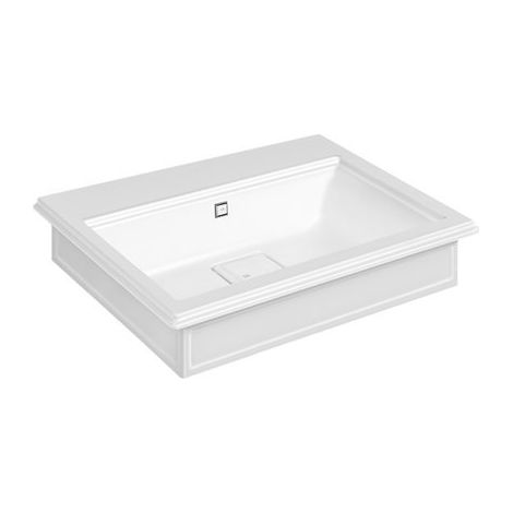 Lavabo Gessi Eleganza, 700 x 522mm, Cristalplant (blanco mate),