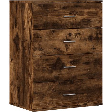 Credenza buffet cassettiera mobile contenitore organizer cucina soggiorno soggiorno 60 x 39 x 80 cm derivati del legno marrone 020030999