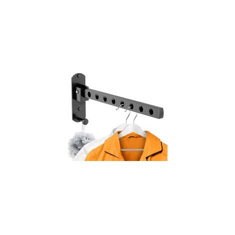90° Étendoir Mural, Etendoir Linge Exterieur Pliable, Rotation Séchoir À Linge Pliant, Cintre Mural Support de Séchage, Porte vêtements Pliable Mural pour Balcon Buanderie Salle de Bain