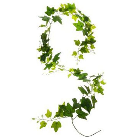 Atmosphera – Guirlande déco lierre 190 cm verte – Plante artificielle en vinyle et polyéthylène – Facile d'entretien pour décoration intérieure (1/3)
