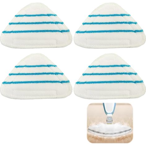 panni in microfibra per scopa a vapore H2O, panni in microfibra per scopa a vapore H2O, accessorio per pulitore a vapore H2O, design triangolare, lavabili in lavatrice (1/5)