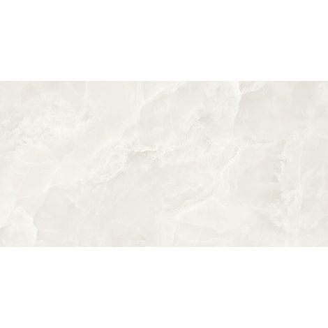 Mexen Valga Bianco campione di gres smaltato rettificato G1, piastrella da pavimento e parete 120 x 60 cm, lucida - TL122-01-S (1/5)